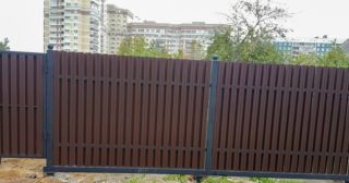 Купить распашные ворота из штакетника Анжеро-Судженск, цена от 2763 руб.