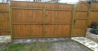 Купить распашные ворота деревянные Анжеро-Судженск, цена от 2763 руб.